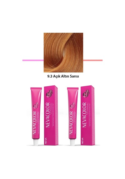 Jenerik 2 Li Set Premium 9.3 Açık Altın Sarısı - Kalıcı Krem Saç Boyası 2 X 50 G Tüp