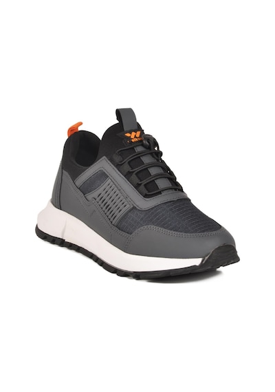 Nans 6006 G Füme Fileli Kilit Bağcıklı Unisex Spor Ayakkabı Füme
