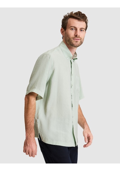 Pierre Cardin Erkek Su Yeşili Gömlek Kısa Kollu 50320898-vr048 Yeşil