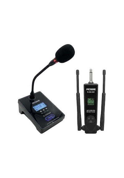 Rose R-500mw Uhf Kablosuz Masaüstü Mikrofon 32 Kanal