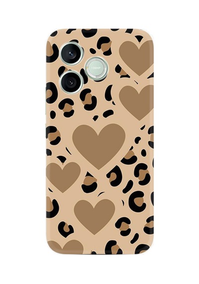 Honor 600 Lite Lna-nx1 Uyumlu Kılıf Boutique Baskılı Resimli Leopar Kalp Pcode -068