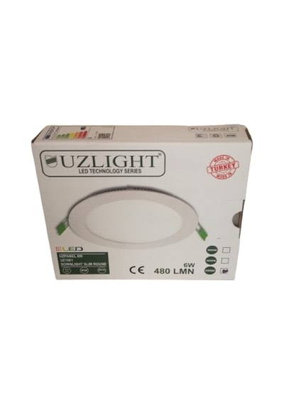 Uzlight 6w Led Spot Sarı Işık 3000k Sıva Altı 5 Li Paket Delik Ça