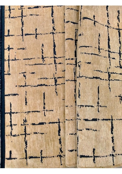Çam Halı Bodrum Bdr 124 Hardal Özel Latex Kaymaz Tabanlı Kilim