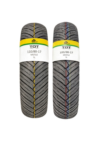 Arora Mt125 Motosiklet Lastiği 110/80-17 Tl Ve 100/80-17 Tl Missile Dubleks Set