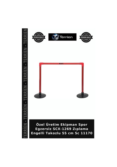 Delux Serisi Scx-1269 Zıplama Engelli Takozlu 55 Cm Sc 11170 Gereç Ürün Model Çok Renkli