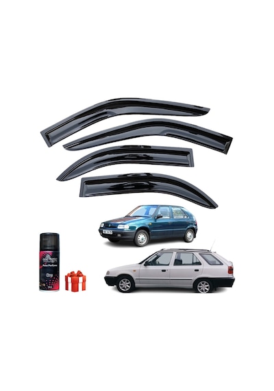 Skoda Felicia Uyumlu Mügen Cam Rüzgarlığı 4 Lü Takım+koku