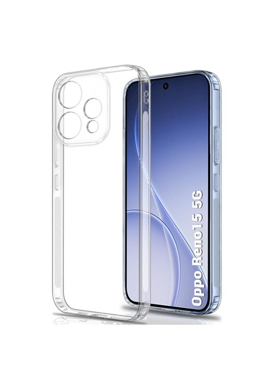 Kvy Oppo Reno 15 Kamera Korumalı Süper Silikon Kılıf Şeffaf