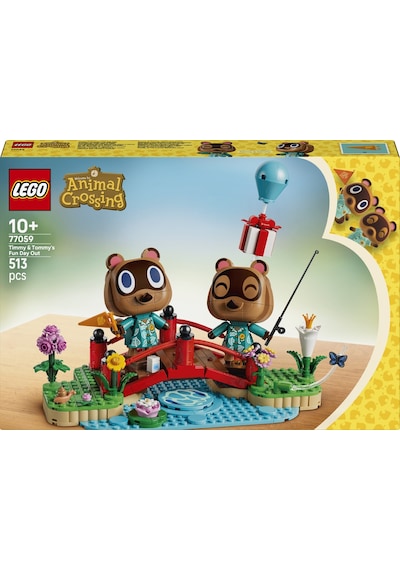 LEGO® Animal Crossing™ Timmy ve Tommy’nin Eğlenceli Günü 77059 - 10+ Yaş için Aksesuarlar İçeren Oyuncak Yapım Seti (513 Parça)