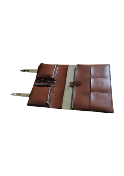 Nyc Giyim Tekstil Hakiki Dana Derisi El Yapımı Organizer Çanta, Tablet Ve Laptop Bölmeli, Toplantı Ve Iş Gezileri Için Ideal Taba