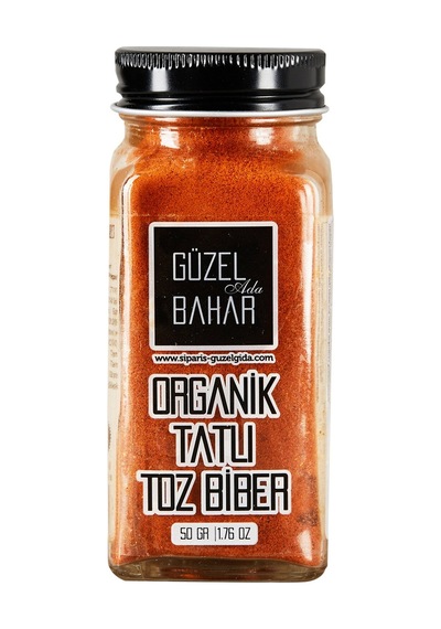 Güzel Ada Organik Tatlı Toz Biber 50 G - 8 Adet Tarı