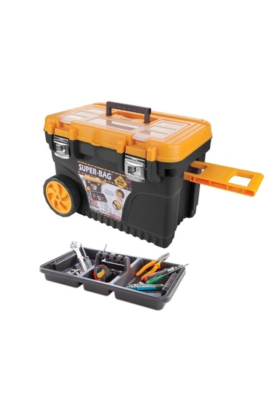Süper Bag Tekreyonda Mobil Büyük Tekerlekli Alet Takım Çantası Job Box Tool Bog Super Bag Asr 2011