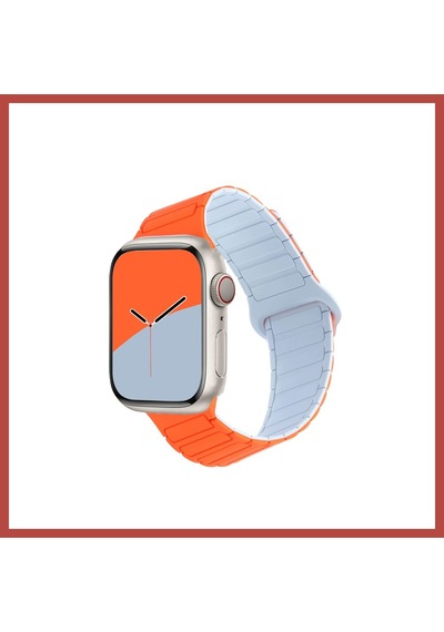 Bezos Watch Ultra 49mm Armor Manyetik Kordon - Turuncu Erdotıca