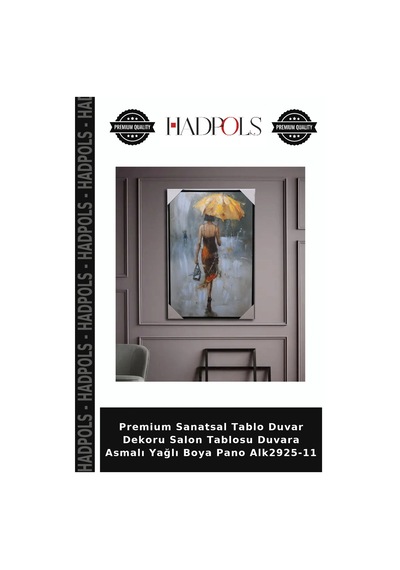 Premium Sanatsal Tablo Duvar Dekoru Salon Tablosu Duvara Asmalı Yağlı Boya Pano Alk2925-11
