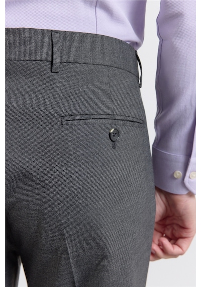 İmza Siyah - Füme Yan Cep Kazayağı Desen Slim Fit Esnek Classic Pantolon 1003255174 İmza Siyah - Füme Yan Cep Kazayağı Desen Slim Fit Esnek Classic Pantolon 1003255174