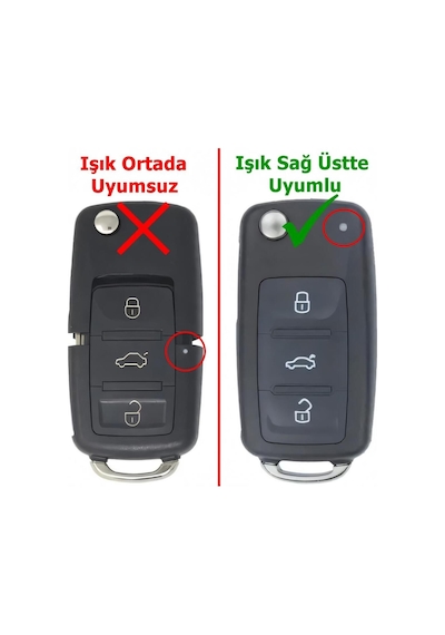 Volkswagen Polo 5 Golf 6 T6 Caddy Uyumlu Uds Anahtar - Kumanda Kabı