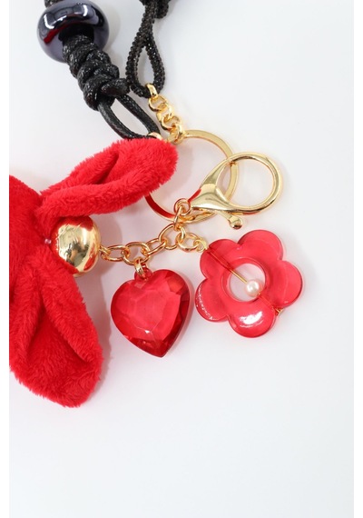 Anahtarlık Çanta Charm. Ayna Süsü. Çanta Aksesuarı. Anahtarlık Peluş Tavşan Örme Ip Çanta Charmı. 64853048