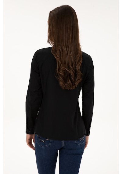 U.s. Polo Assn. Kadın Siyah Gömlek Basic 50308038-vr046 Siyah