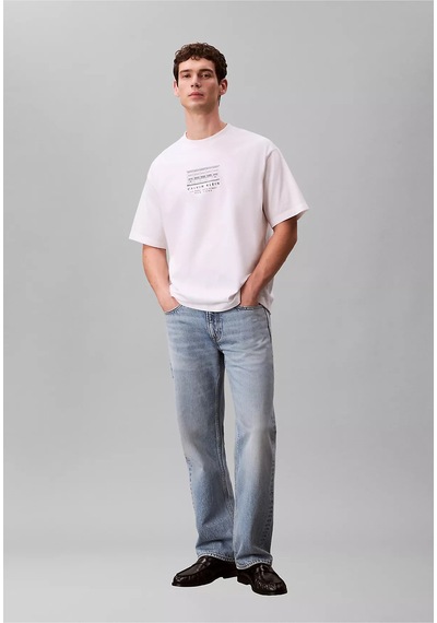 Calvin Klein Erkek Tişört-lv04rf823g Beyaz
