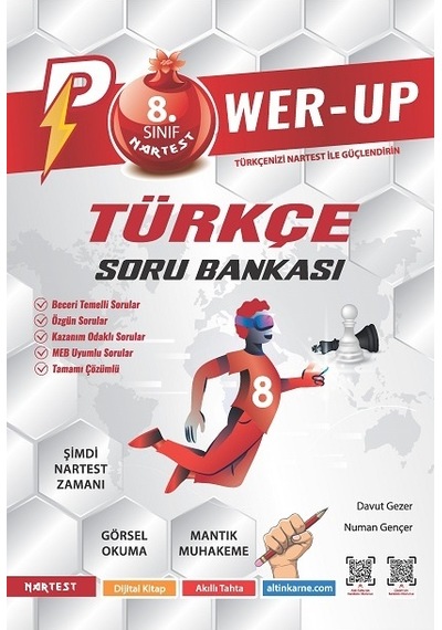 Nartest Yayınevi 8. Sınıf Power-up Türkçe Soru Bankası
