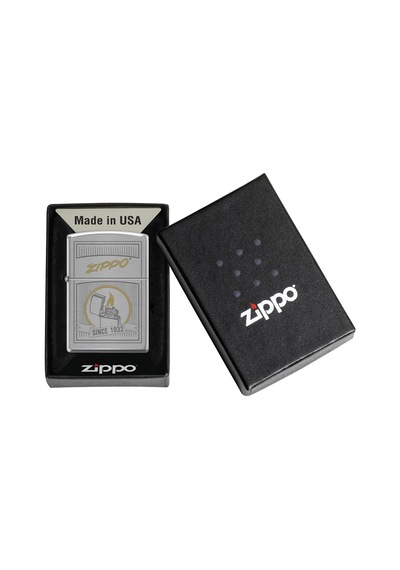 Zippo Zippo Vintage Poster Design Çakmak - 200-123668 Gri
