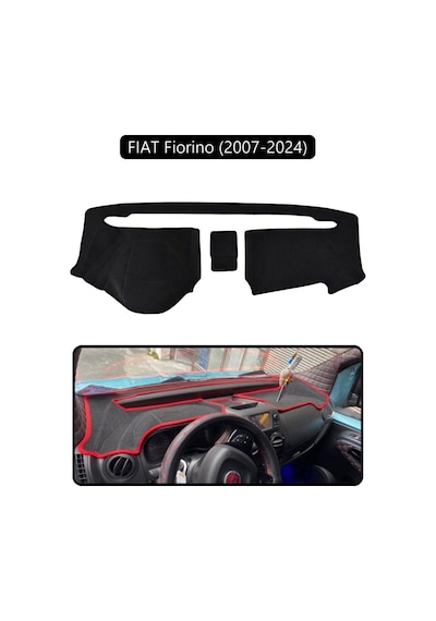 Fıat Fiorino 2007-2020 Modellerine Uygun Eski Torpido Koruma Halısı Siyah Kenar