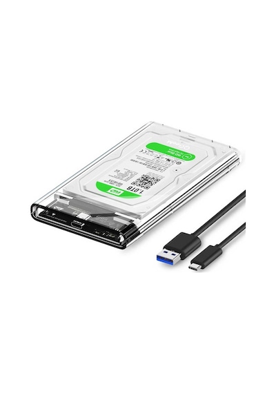 Qgeem Qg-st05 2.5 İnç Sata Harddisk Veri Aktarım Kutusu Siyah