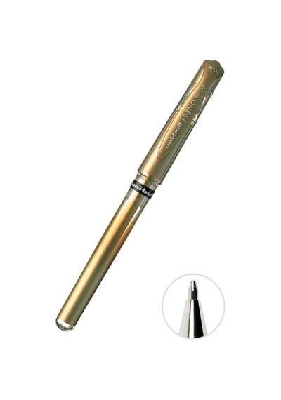 İmza Kalemi 1 Adet Uniball Signo Broad 1.0 Mm Roller Pilot Kalem Um-153 Yaldızlı Davetiye Kalemi Uçlu Likit Mürekkepli Sarı