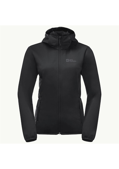 Jack Wolfskin Windhain Hoody W Kadın Mont - 6000 Siyah