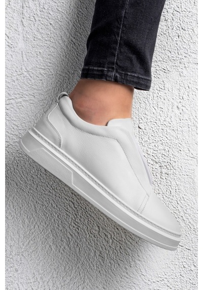 Espo Erkek Hakiki Deri Sneaker, Lastikli Sneaker, Hakiki Deri Sneaker, Erkek Sneaker