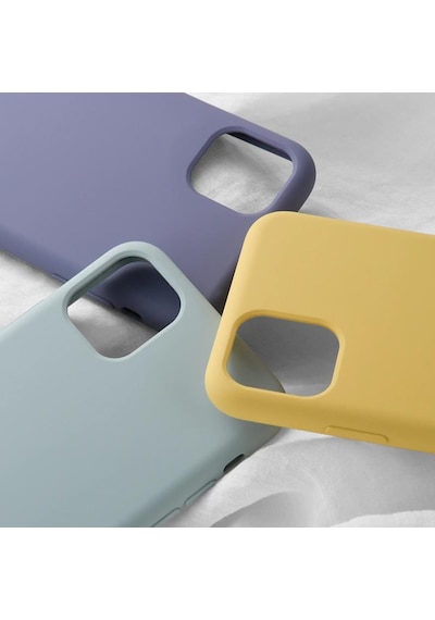 Apple Uyumlu iPhone 11 Pro Max 6.5 JacquenIçi Kadife Silikon Kilif 264633119 - Kampanya-Renk / Cam Ekran Koruyucu(+15)-Lacivert