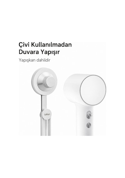 Laifen Mini İle Uyumlu Mıknatıslı Duvar Askı Aparat - Buzlu Gümüş