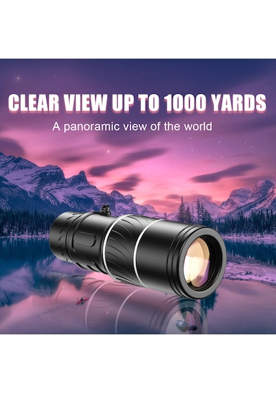 Dürbün Monocular Monoküler  Teleskop Profesyonel Zoom 16x52 Siyah