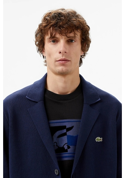 Lacoste Men's Classic Fit V Neck Cardigan Erkek Classic Fit V Yaka Triko Hırka Lacivert Lacivert