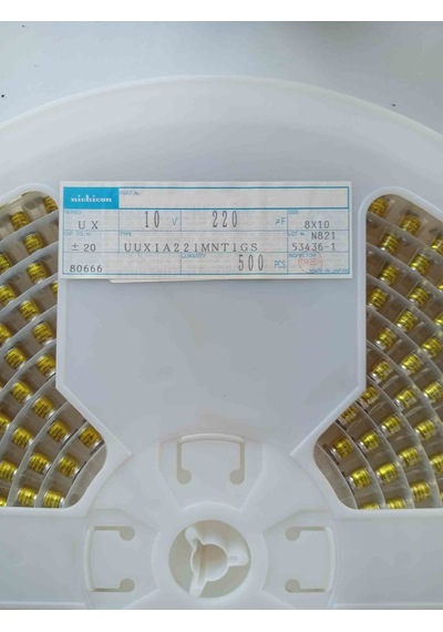 Uux1a221mnt1gs 220mf 10v 8x10 Smd Kondansatör 84 Adet