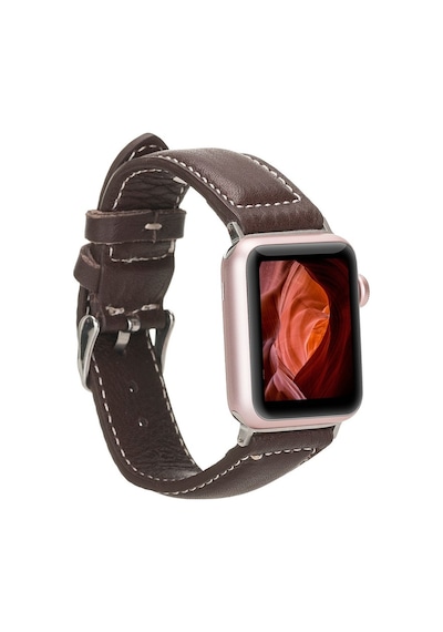 Apple Watch Uyumlu Deri Kordon 42-44-45mm Nm4-as4 Kahve