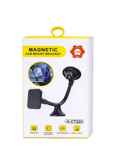 Hedyex H-ct225 Araç İçi Telefon Tutucu Vantuzlu Mıknatıslı Cam Ve Torpido Uyumlu