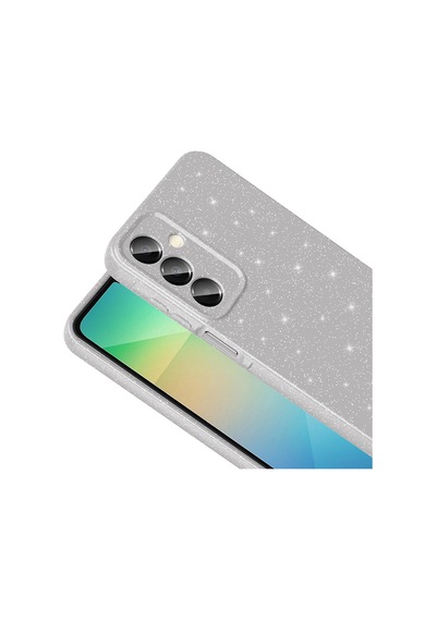 Zore Galaxy Uyumlu A16 Kılıf Kamera Korumalı Simli Lüks Koton Kapak - Açık Pembe AÇIK PEMBE