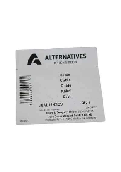John Deere 5620 5720 5820 6010 6020 6100 6110 Geri Vites Kablosu AL114303 Shuttle Vites Teli