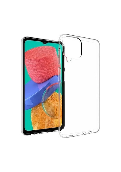 Samsung Galaxy Uyumlu M32 Kılıf 0.2 Mm Ultra İnce Şeffaf Silikon Kapak Şeffaf