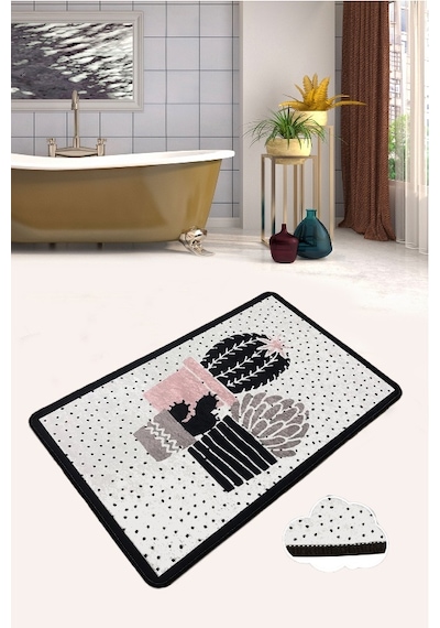 Three Cactus Djt 70X120 Cm Banyo Halısı Paspas