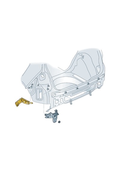 Vw Golf 7.5 2017-2020 Arka Tampon Sol Bağlantı Braketi 5g6807393