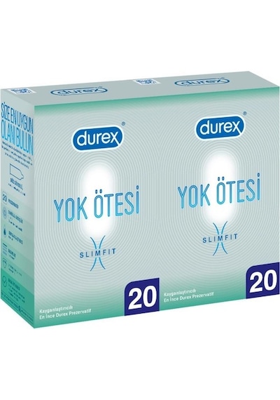 Durex Yok Ötesi Slim Fit Prezervatif 40'lı
