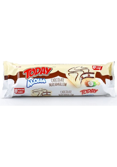 Aloha Mini Beyaz Çikolatalı Marshmallowlu 20 Gr. 8 Adet (1 Kutu)