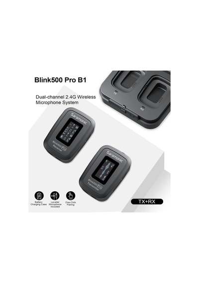 Saramonic Blink500 Pro B1 2.4g Dslr Kameralı Telefonlar İçin Kablosuz Yaka Yaka Mikrofon Sistemi Video Kaydı İçin Kondenser Klipsli Mini Mikrofon Mikrofonlar Vlog Verici Alıcı Şarj Kutusu İle Saramonic Blink500 Pro B1 2.4g Dslr Kameralı Telefonlar İçin Kablosuz Yaka Yaka Mikrofon Sistemi Video Kaydı İçin Kondenser Klipsli Mini Mikrofon Mikrofonlar Vlog Verici Alıcı Şarj Kutusu İle