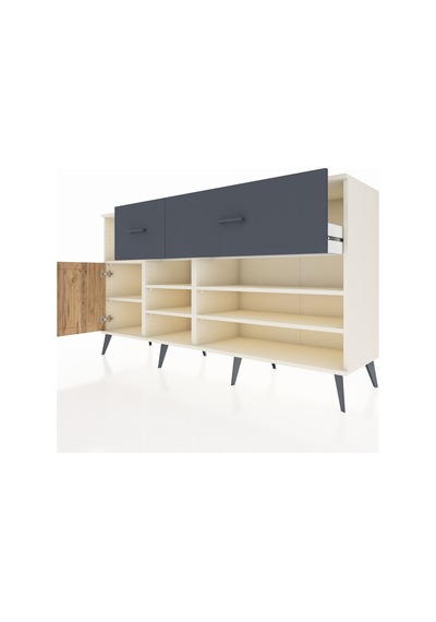 Kronos Konsol 6 Raflı 2 Çekmeceli Tek Kapaklı 176x59x99 Aytaşı-ç Aytaşı-çam/antrasit Kronos Konsol 6 Raflı 2 Çekmeceli Tek Kapaklı 176x59x99 Aytaşı-ç Aytaşı-çam/antrasit