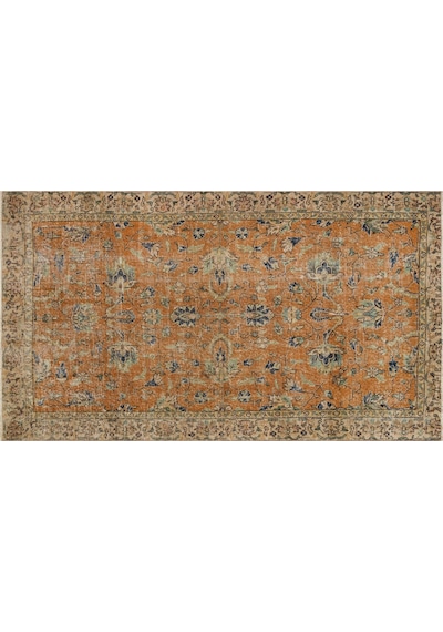 Vintage Eskitme El Dokuma Halı 134 X 235 Cm 10118