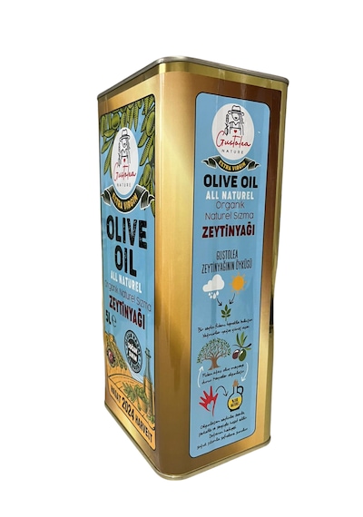 Gustolea Nature Organik Bebek Soğuk Sıkım Naturel Sızma Zeytinyağı 5 L