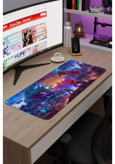 Doom Kaymaz Dikişli Kauçuk Oyuncu Mousepad V3 - 70x30 Xl Gaming Mouse Pad Fare Altlığı