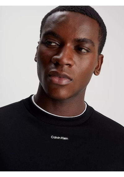 Calvin Klein Nano Logo Sweatshırt Siyah