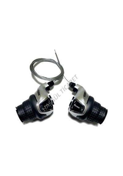 Hsgl Bisiklet Koldan Vites Kolu Göstergeli Tx-43 Shimano Mod Beyaz - Mavi